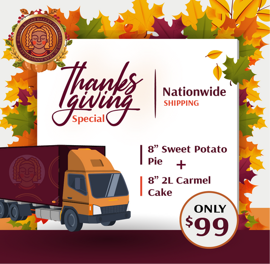 Thanksgiving Special: 1 2 Layer Carmel & 1 Sweet Potato Pie